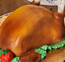 thanksgiving turkey cake